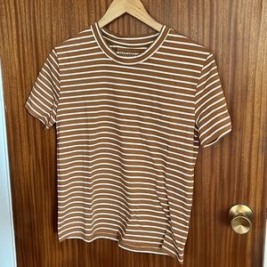 Tradlands Striped Box T shirt Burnt Sienna - Size Small BNWOT
